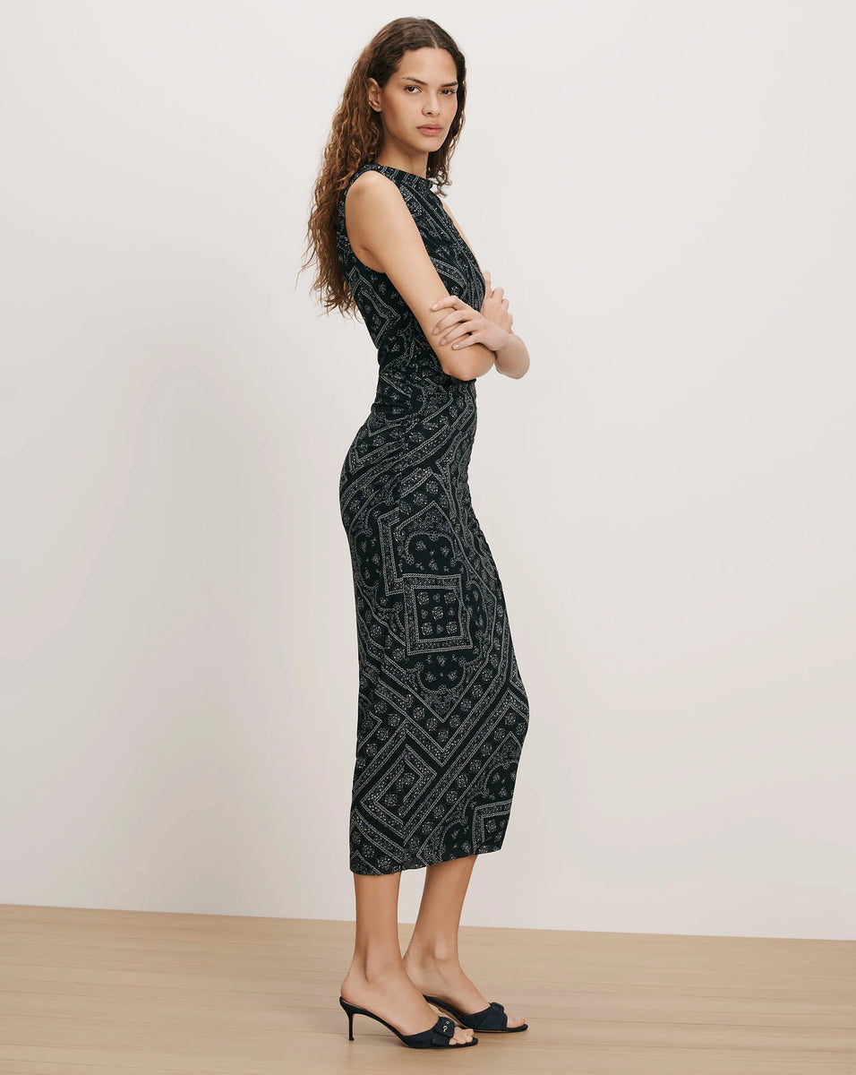Veronica Beard Sylviani Bandana Midi Dress