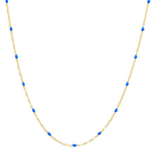 Load image into Gallery viewer, Tai Gold Vermeil Chain Necklace w/Enamel Beads - 6 Colors