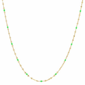 Tai Gold Vermeil Sparkle Chain w/Enamel - 6 Colors