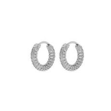 Load image into Gallery viewer, LUV AJ Pave Amalfi Huggies - Gold, Silver, Rose