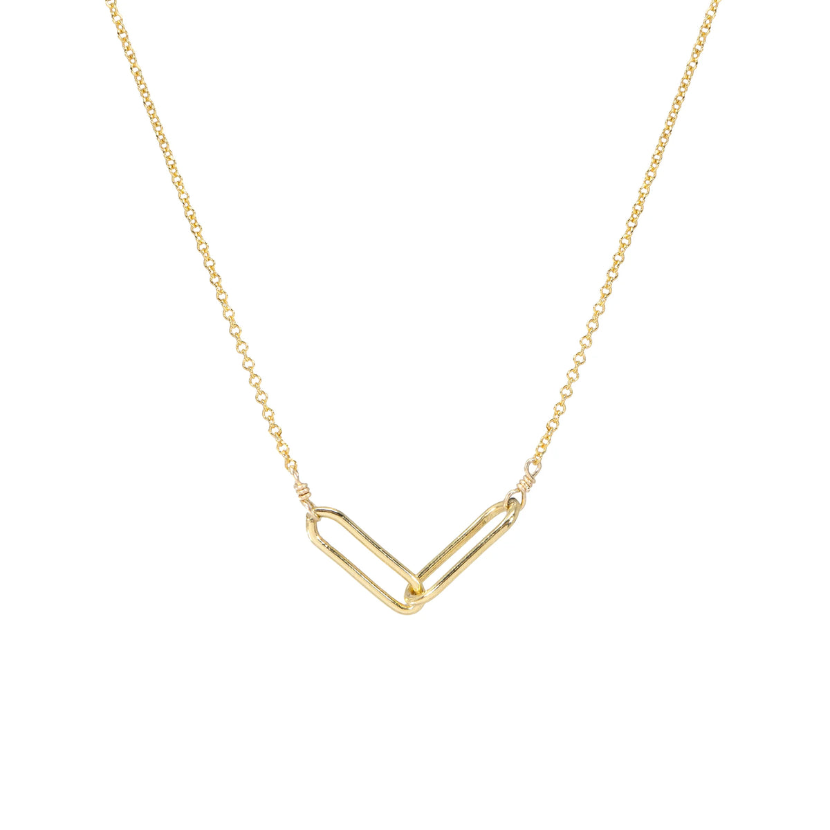 Dogeared Modern Friends Forever Linked Necklace 2 Colors Luck Lafayette