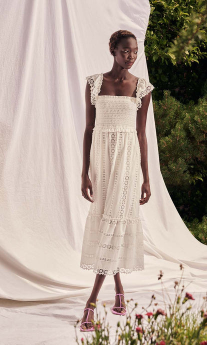 Saylor Elin Dress - White