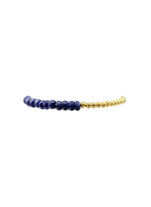 Karen Lazar 3MM Gold Filled Bracelet - BLUE SAPPHIRE