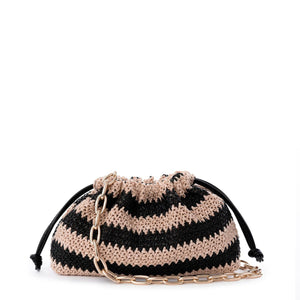 Jules Kae Brea Large Bag - Natural/Black Stripe