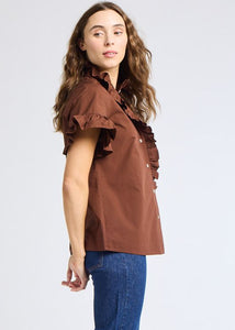 MILLE Vanessa Top - Chocolate