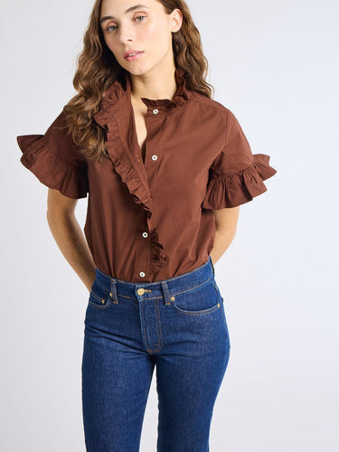 MILLE Vanessa Top - Chocolate