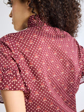 Load image into Gallery viewer, MILLE Vanessa Top - Burgundy Foulard