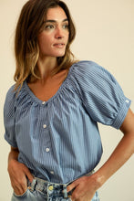 Load image into Gallery viewer, MILLE Naomi Top - Harbor Stripe