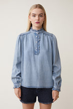 Load image into Gallery viewer, Suncoo Laura Denim Blouse - Blue Jeans