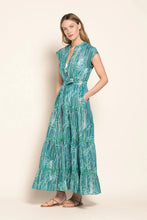 Load image into Gallery viewer, Poupette St. Barth Long Dress Kora - Green Akoya
