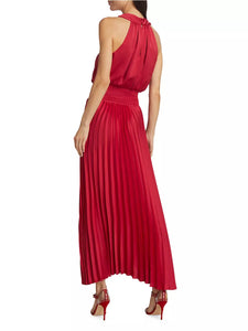 Ramy Brook Arina Halter Maxi Dress - Red