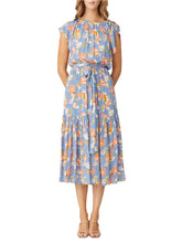 Load image into Gallery viewer, Shoshanna Peony Dress - Slate Blue Multi