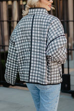 Load image into Gallery viewer, Katydid Quilted Jacket - Black &amp; White Checkered