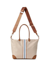 Load image into Gallery viewer, Haute Shore Nylon Striped Tote Bag - 3 Colors