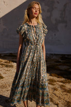 Load image into Gallery viewer, OLIPHANT Cinched Flirty Midi - Taj Blue