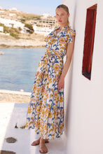 Load image into Gallery viewer, OLIPHANT Ruffle Collar Button Maxi - Poppy Marigold