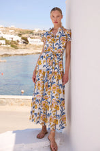 Load image into Gallery viewer, OLIPHANT Ruffle Collar Button Maxi - Poppy Marigold