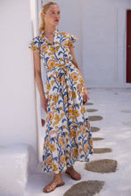 Load image into Gallery viewer, OLIPHANT Ruffle Collar Button Maxi - Poppy Marigold