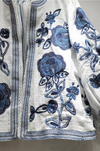 Load image into Gallery viewer, Soli Echo - Floral Open-Front Jacket: WHITE / One Size