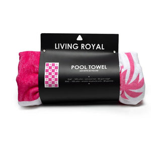 Living Royal Pool Towel - Checker Palm