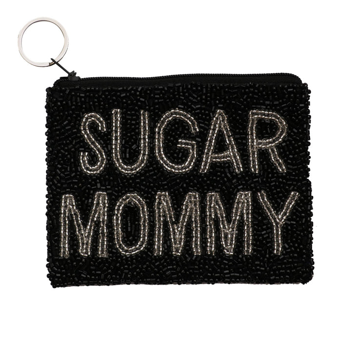 Tiana Designs Sugar Mommy Beaded Coin Purse - Black