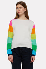 Load image into Gallery viewer, Brodie Rainbow Raglan Crew - Ice Water