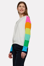 Load image into Gallery viewer, Brodie Rainbow Raglan Crew - Ice Water