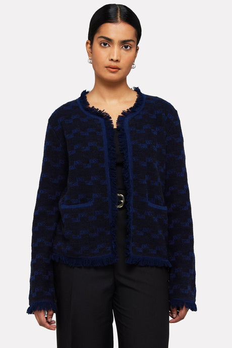 Brodie Gabriella Stitch Jacket - Navy/Black