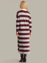 Load image into Gallery viewer, 525 America Ruthie Rugby Stripe Maxi Dress - Oxblood Multi