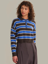 Load image into Gallery viewer, 525 America Vera Double Johnny Collar Rugby - Stripe Pullover