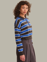 Load image into Gallery viewer, 525 America Vera Double Johnny Collar Rugby - Stripe Pullover