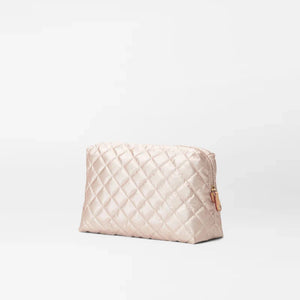 MZ Wallace Mica Cosmetic Bag - Pale Rose Gold