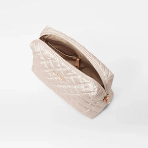 MZ Wallace Mica Cosmetic Bag - Pale Rose Gold