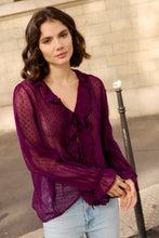 Load image into Gallery viewer, OLIPHANT Mila Top - Geneva Plum