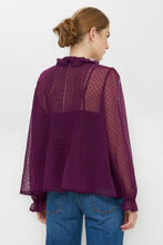 Load image into Gallery viewer, OLIPHANT Mila Top - Geneva Plum