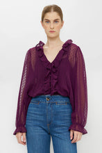 Load image into Gallery viewer, OLIPHANT Mila Top - Geneva Plum