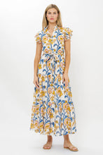 Load image into Gallery viewer, OLIPHANT Ruffle Collar Button Maxi - Poppy Marigold