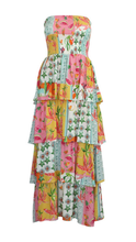 Load image into Gallery viewer, Felicite Apparel - Strapless Tier Maxi Dress - French Pink: Size 3 = M