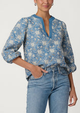 Load image into Gallery viewer, Shoshanna Lizzie Top - Chambray/Ivory