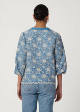 Load image into Gallery viewer, Shoshanna Lizzie Top - Chambray/Ivory