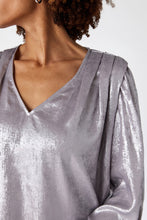 Load image into Gallery viewer, Crosby by Mollie Burch Bishop Blouse - Tinsel