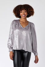 Load image into Gallery viewer, Crosby by Mollie Burch Bishop Blouse - Tinsel