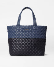 Load image into Gallery viewer, MZ Wallace Large Metro Tote Deluxe - Black/Navy