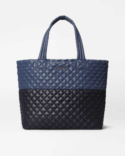 MZ Wallace Large Metro Tote Deluxe - Black/Navy