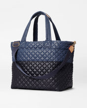 Load image into Gallery viewer, MZ Wallace Large Metro Tote Deluxe - Black/Navy