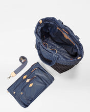 Load image into Gallery viewer, MZ Wallace Large Metro Tote Deluxe - Black/Navy