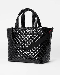 MZ Wallace Large Metro Tote Deluxe - Black Lacquer