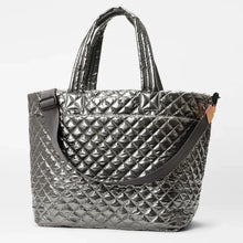 Load image into Gallery viewer, MZ Wallace Large Metro Tote Deluxe - Pewter Metallic