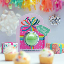 Load image into Gallery viewer, Cait + Co Happy Birthday Present Clamshell Bath Bomb
