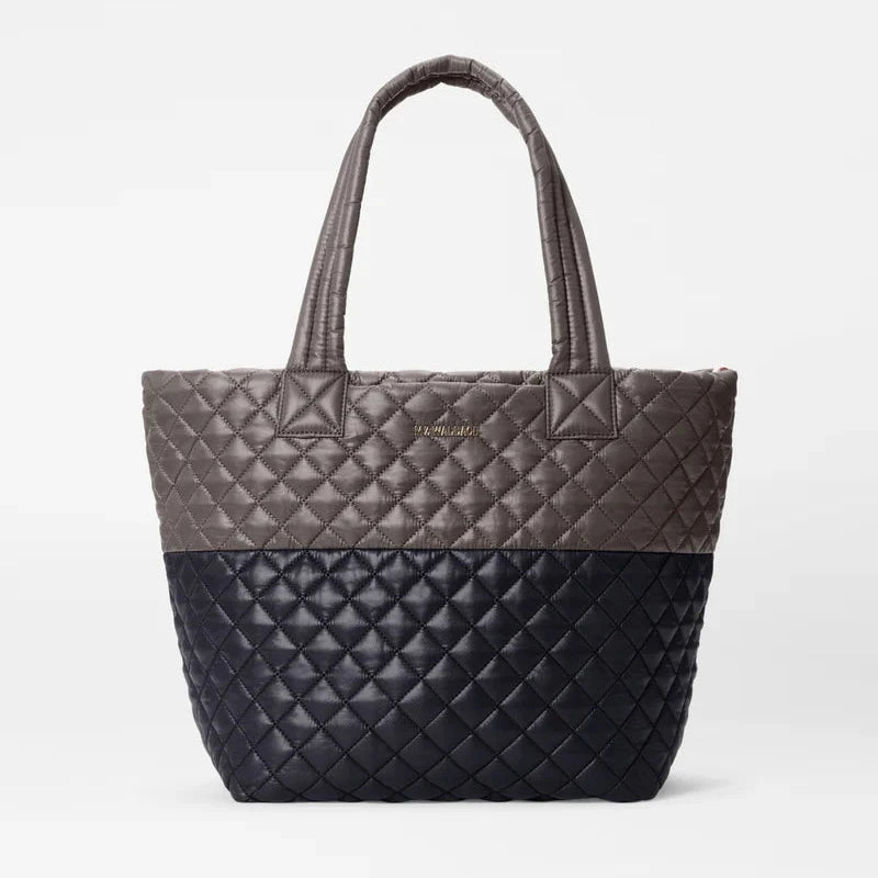 MZ Wallace Medium Metro Tote Deluxe - Black/Magnet Color Block